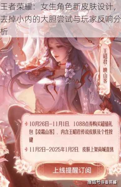 王者荣耀:女生角色新皮肤设计,去掉小内的大胆尝试与玩家反响分析