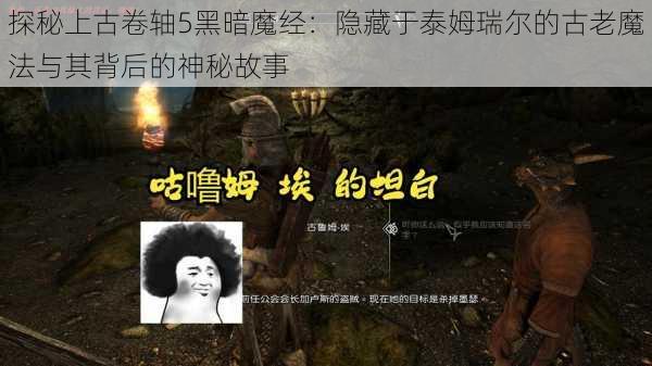 探秘上古卷轴5黑暗魔经:隐藏于泰姆瑞尔的古老魔法与其背后的神秘故事