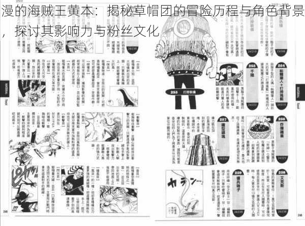 漫的海贼王黄本:揭秘草帽团的冒险历程与角色背景,探讨其影响力与粉丝文化