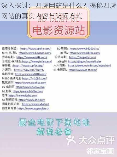 深入探讨:四虎网站是什么?揭秘四虎网站的真实内容与访问方式