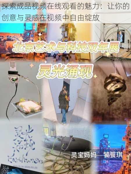 探索成品视频在线观看的魅力:让你的创意与灵感在视频中自由绽放