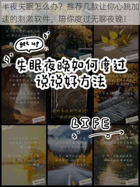 半夜失眠怎么办?推荐几款让你心跳加速的刺激软件,陪你度过无聊夜晚!