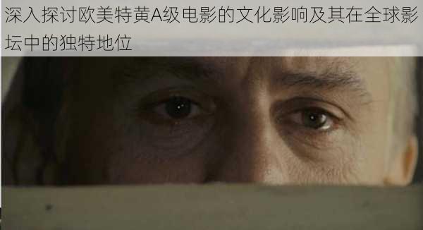 深入探讨欧美特黄A级电影的文化影响及其在全球影坛中的独特地位
