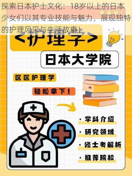 探索日本护士文化：18岁以上的日本少女们以其专业技能与魅力，展现独特的护理风采与生活故事！