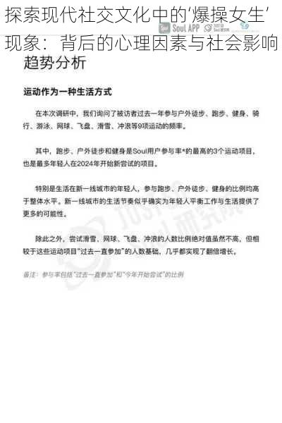 探索现代社交文化中的‘爆操女生’现象:背后的心理因素与社会影响